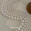 Cui Yan S925 Sterling Silver Korean Style Pearl Magnetic Clasp Necklace for Women - Elegant Versatile Clavicle Chain