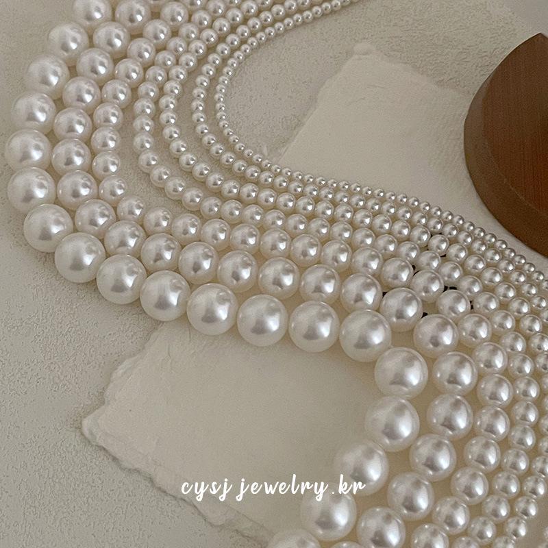 Cui Yan S925 Sterling Silver Korean Style Pearl Magnetic Clasp Necklace for Women - Elegant Versatile Clavicle Chain