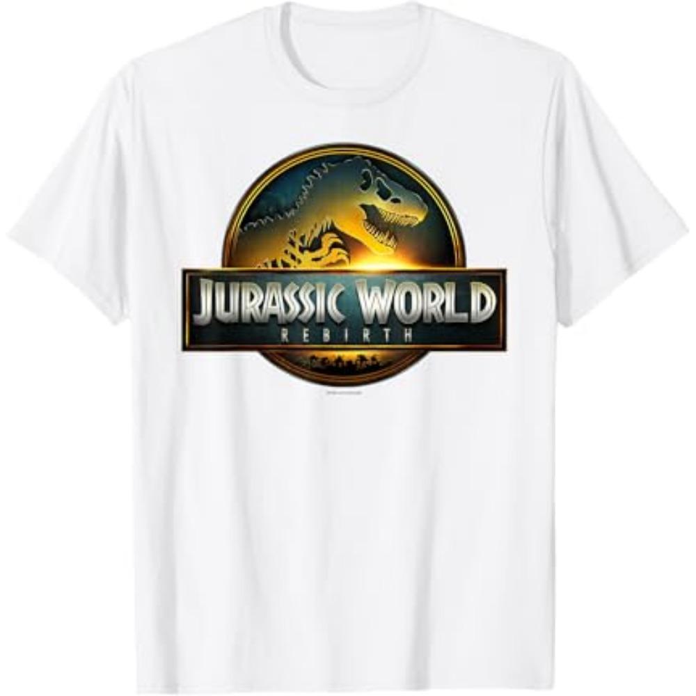 

Jurassic World Rebirth Movie Logo New Mens Clothes Tee Shirt Homme Graphic T-Shirts Men Tshirt for Men Ropa Hombre 35810 4XL