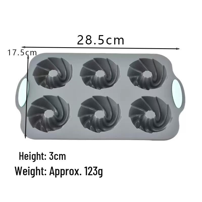 High-Temperature Resistant Silicone Cake Mold – Easy Release for Chiffon, Toast, Cookie, and Muffin Baking