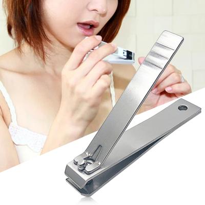 Manicure Cutter Non-slip Nail Care Stainless Steel Flat Mouth Nail Clipper Trimmer for Beauty