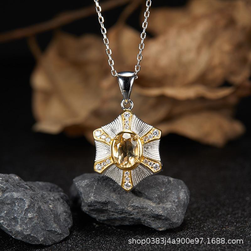 Premium S925 Sterling Silver Natural Gemstone Colored Treasure Stud Earrings Color Separation Does Not Fade Jewelry