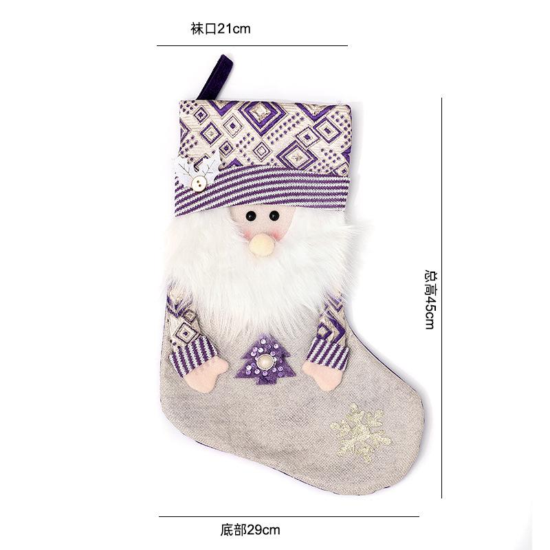 Christmas decorations Christmas stockings Children's Santa Claus dolls Gift bags Shopping mall window pendants