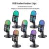 V5 RGB Kondensatormikrofon für Live-Streaming, Aufnahme und Gaming mit Geräuschunterdrückung