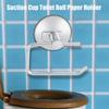 Stainless Steel Bathroom Toilet Suction Cup Paper Roll Holder Bar WallMounted Rack