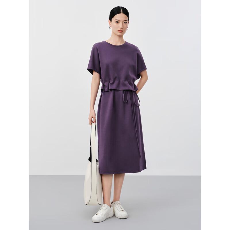 

JUZI & ANNA KO Drawstring A-Line Midi Dress L