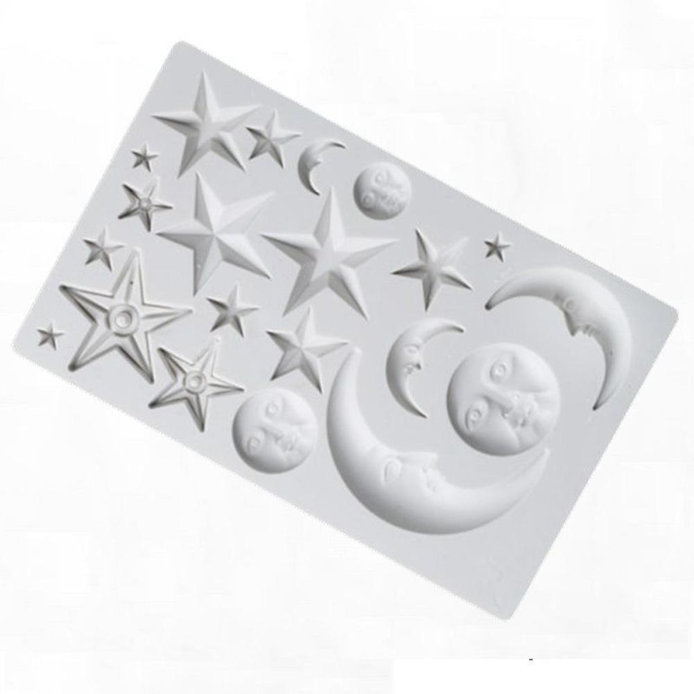 Multi-cavity Baking Mold Stars Moon-faces Human Faces Silicone Cake Mousse Mould Food-grade Diy Mold