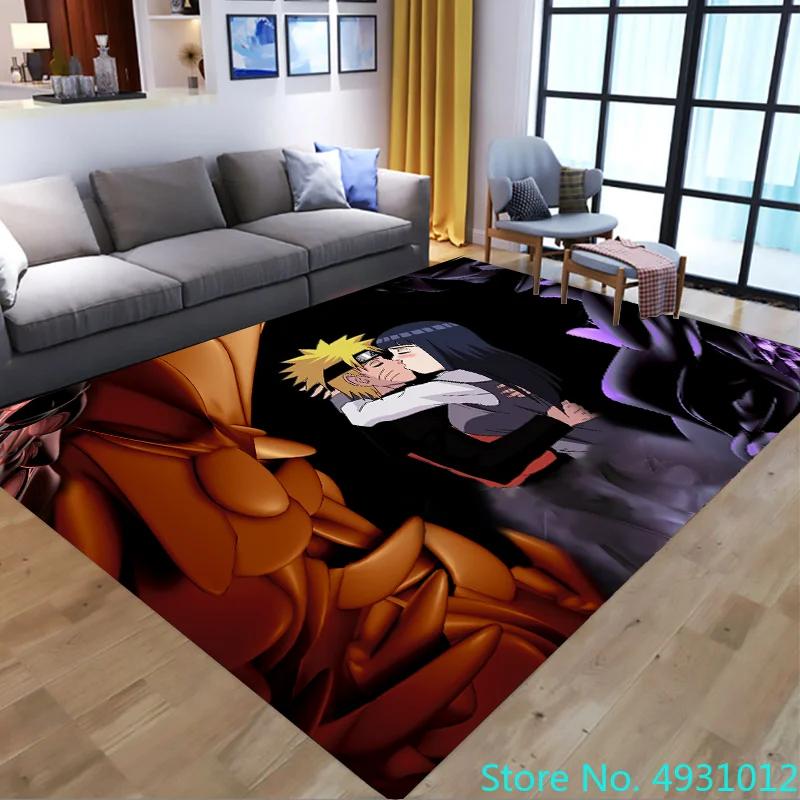 Bathroom Carpet Anime Uzumaki Naruto Cartoon Plush Rug Living Room Floor Mat Kitchen Bedroom Washable Non-slip Door Mats