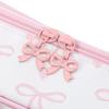 PVC Bow Transparent Cosmetic Bags for Women Toiletry Travel Pouch Zipper Make Up Pouch Travel Gifts