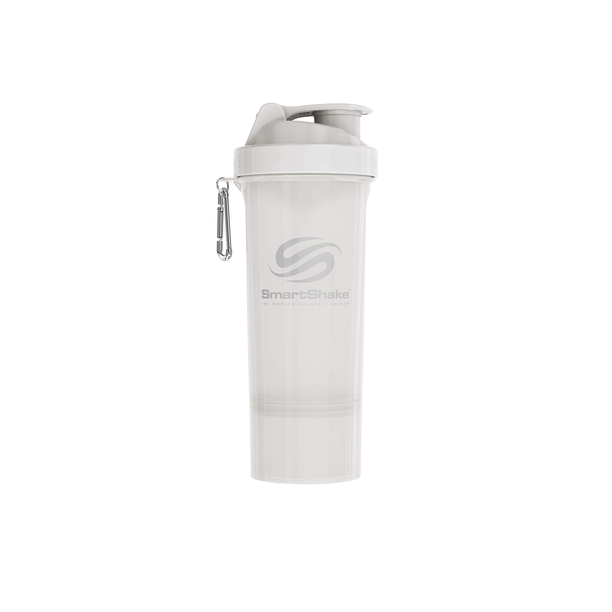 

SmartShake Slim NEON WHITE 500мл Протеиновый шейкер Многофункциональный белый