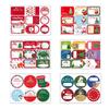2 Sheets Merry Christmas Decorative stickers for Presents Wrapping Christmas Gift Self-Adhesive Paper Name Tag Stickers Snowman