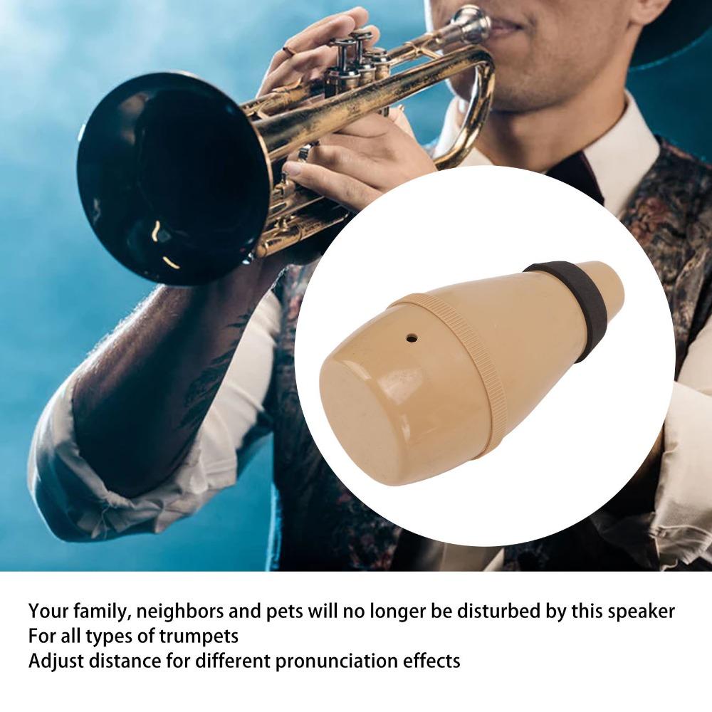 Wood Color Trumpet Practice Mute ABS Material Trumpet Straight Mute For Trumpet Practice