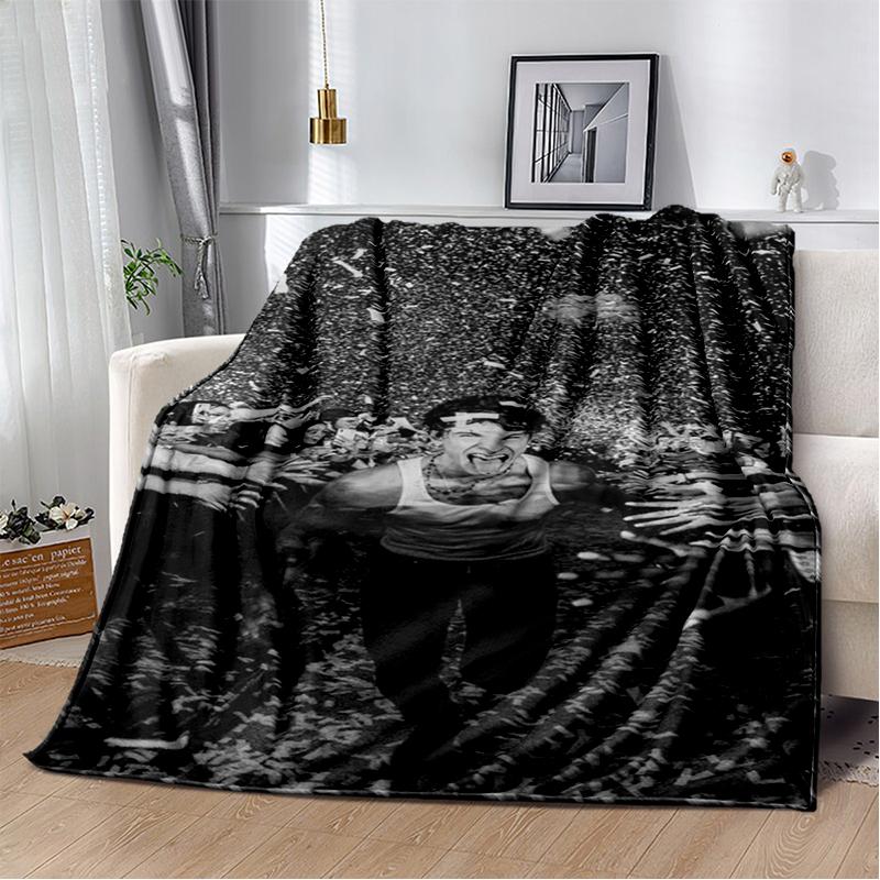 3D Shawn Mendes Handwritten Singer Soft Plush Blanket,Flannel Blanket Throw Blanket for Living Room Bedroom Bed Sofa Kid Gift