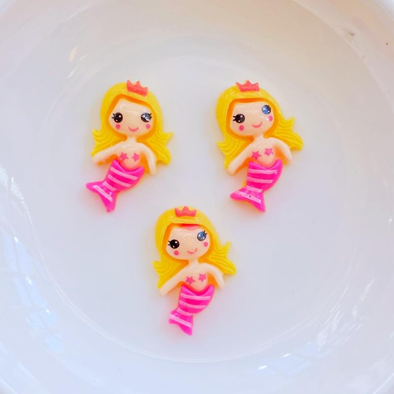 

20Pcs New Mini Cute Mermaid Series Flat back Resin Cabochons Scrapbooking DIY Jewelry Craft Decoration Accessorie