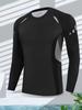 Men's Outdoor Quick-Dry Base Layer Long Sleeve for Running, Cycling, and Sports