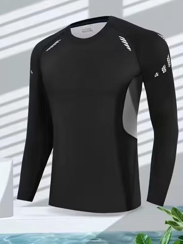 Men's Outdoor Quick-Dry Base Layer Long Sleeve for Running, Cycling, and Sports