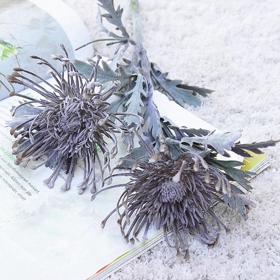 Künstliche Blumen, kurzer Zweig, Krabbenklaue, 2 Gabeln, Nadelkissen, Weihnachtsgirlande, Vase für Zuhause, Hochzeitsdekoration, künstliche Bepflanzung