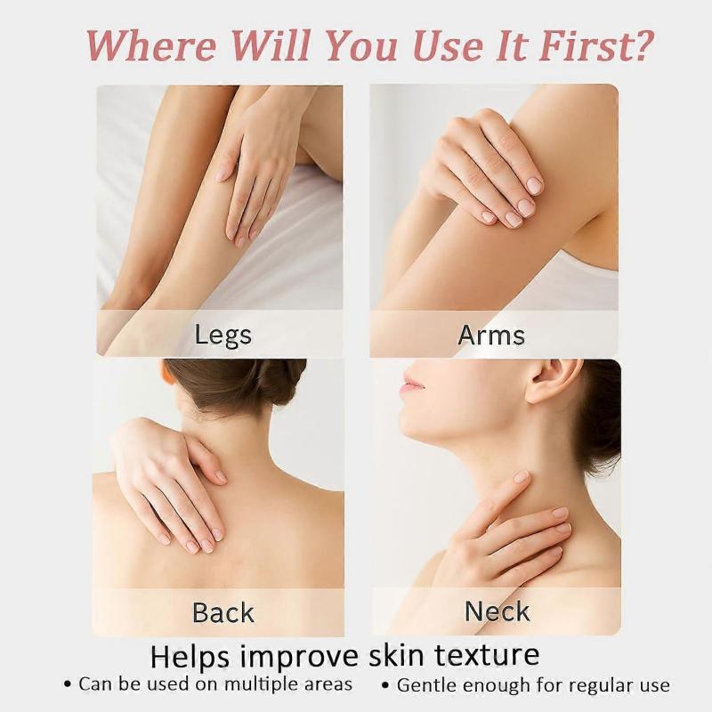 Strawberry Skin Treatment, Strawberry Legs Resurfacing Cream with Brush, Advanced Triple-Acid Complex, Reduce Chicken Skin Bumps