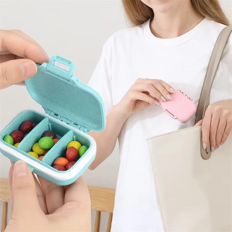 Tragbare 1 Tag 3 Mal Kleine Gegenstände Box Pillendose Reise Gewohnheit Medikamentenbox Verhindern Vergessen von Medikamenten Niedlich Kompakt