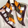 111% Mulberry Silk 71 Square Scarf, New Sky City Professional Decorative Scarf, Commuting To Work Versatile Silk Scarf