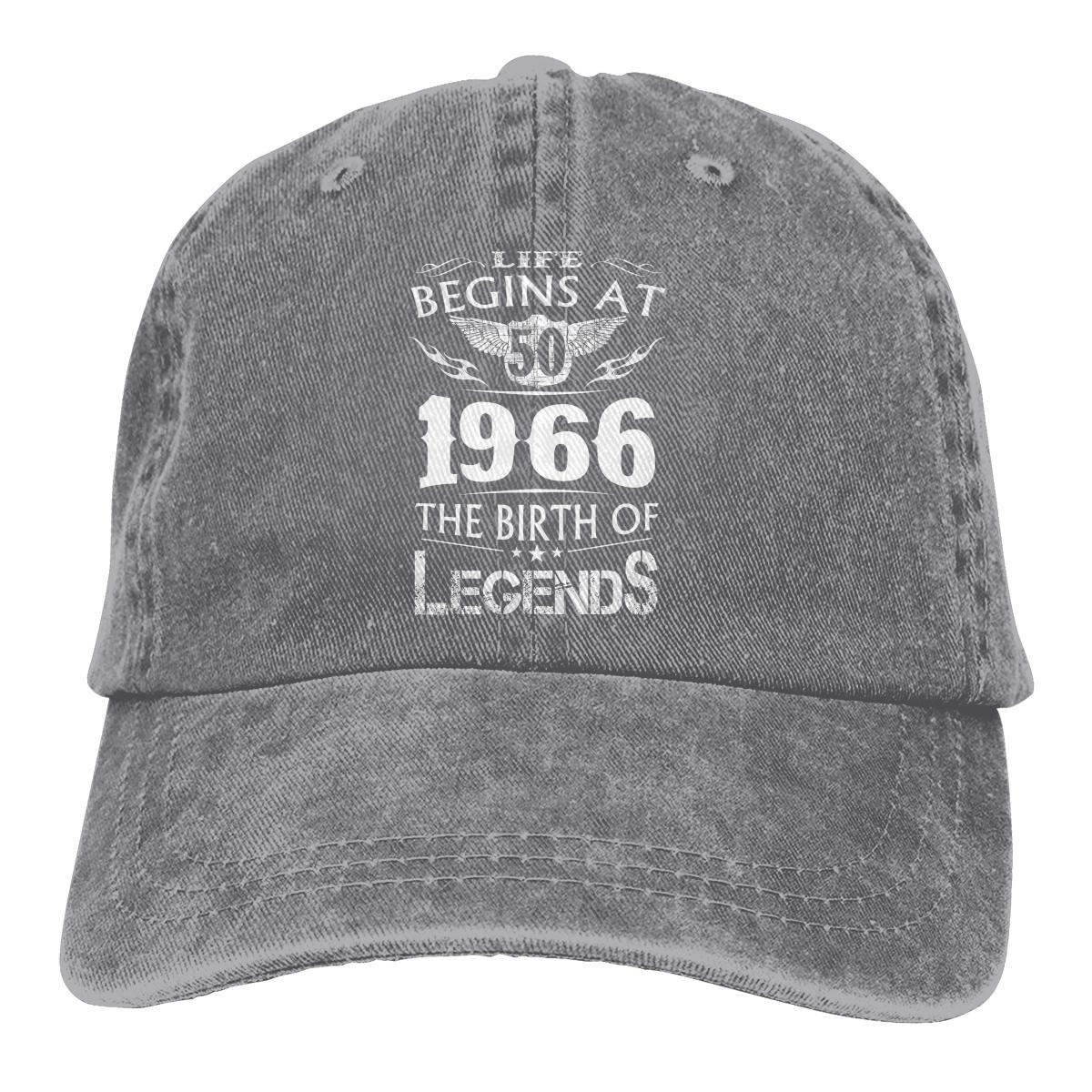 

Life Begins At The Birth Of Legends Baseball Cap Unisex Years Old Born in Caps colors Women Summer Snapback Caps One Size