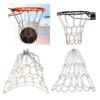 Kraftig Metallkjede Basketballnett Standard Flettet Metallkjede Basketballnett Mål Trening Basketballnett