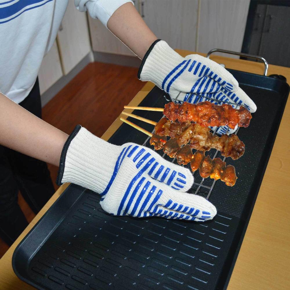 Multi-Function Microwave Oven Gloves Heat Resistant Barbecue Mitts Cooking Tool BBQ Gloves  Home