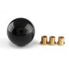 Round Gear Knob Short Shifter Knob For Universal Car Acrylic Shift Knob Black Silver SK-1006