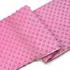 Minky Dot Fabric For Baby Comfort Blankets 1mm Pile Length Polyester Single Sided Swaddle Baby Crying Comfort Plush Fabric