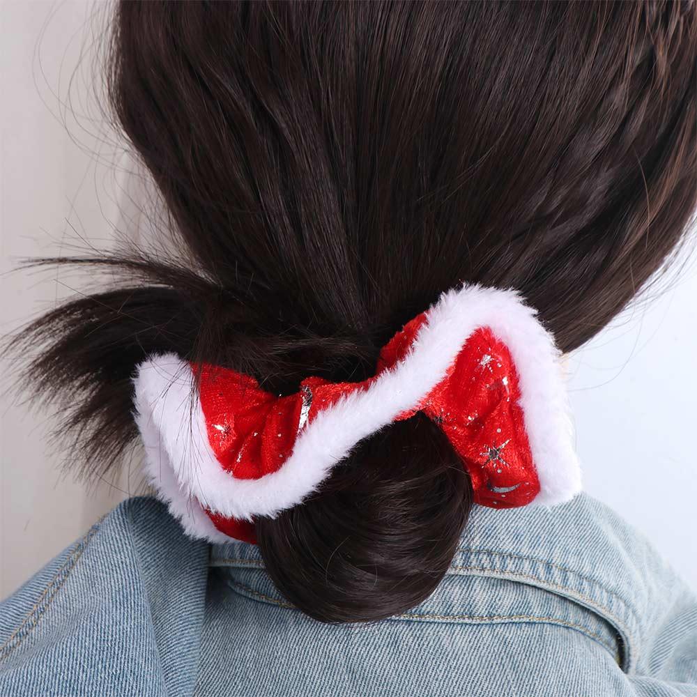 Velvet Plush Christmas Hair Rope High Elasticity Women Hair Ring Hair Accessories