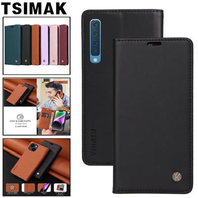 Strong Magnet Flip Wallet Case For Samsung Galaxy J3 J5 J4 J6 J7 A3 A5 A6 A7 A8 A9 Plus Prime 2016 2017 2018 Leather Card Cover