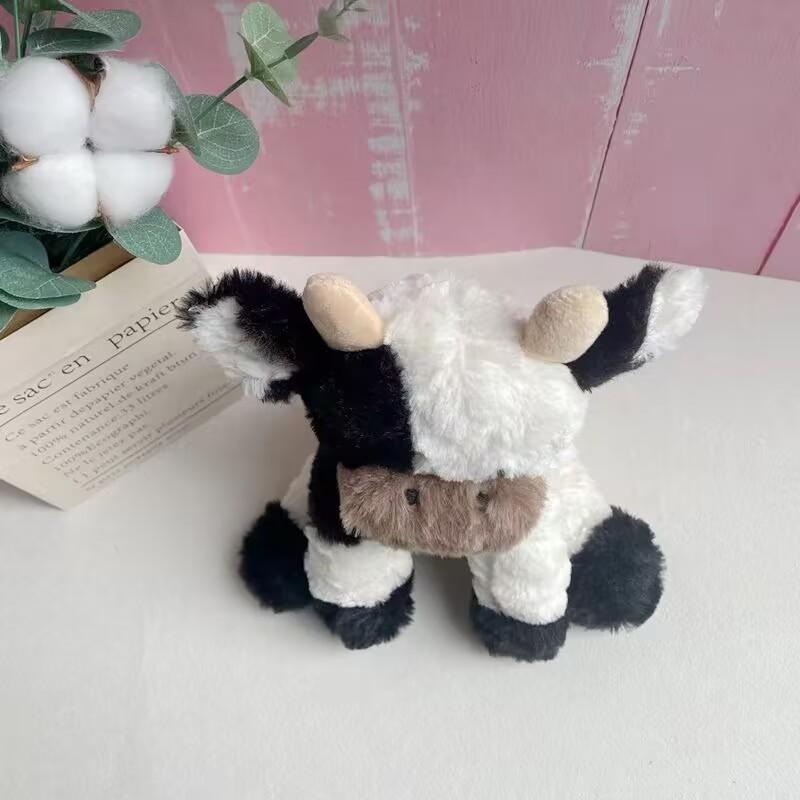 20cm Black White Soft Plush Cow Dolls Stuffed Party Christmas Birthday Gifts Animal Cute Toys