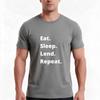 Eat Sleep Lend Repeat Tshirt Summer Casual Cotton Tee Oversized Streetwear Tops Vintage Graphic Print Unisex Men Women