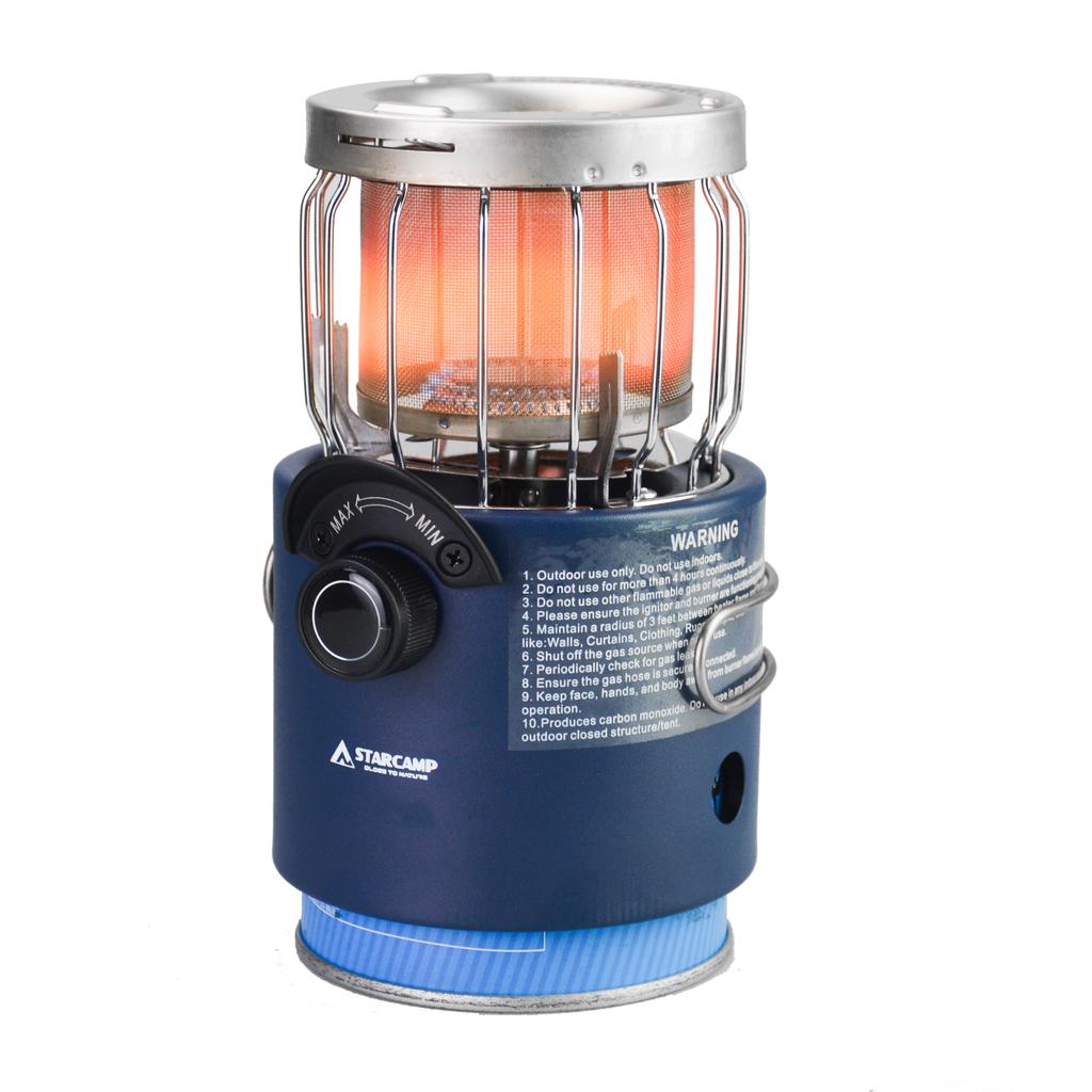 STARCAMP 2-in-1 Mini Metal Gas & Stove Foldable & Portable for Outdoor Camping Backpacking Hiking & Picnics Fuel Propane Butane