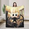 Hollow Knight The Knight Anime Plush Blanket for Kids  Soft Warm Flannel Throw for Sofa Couch Bed
