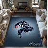 Club Nacional De Printed Flannel Area Rug Non Slip Soft Polyester Floor Carpet Indoor Decor Mat for Bedroom Living Room Sofa Game Room Home Decoration