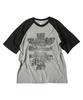 TRAVEL Project Raglan Short Sleeve Tee Gray