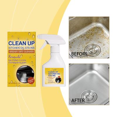 Kitchen Grease Cleaner, A Powerful Household Oil And Dirt Remover For Cleaning Heavy Oil From Range Hoods 237ml