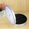 Silent Wall Clock with Hidden Storage for Home Decor