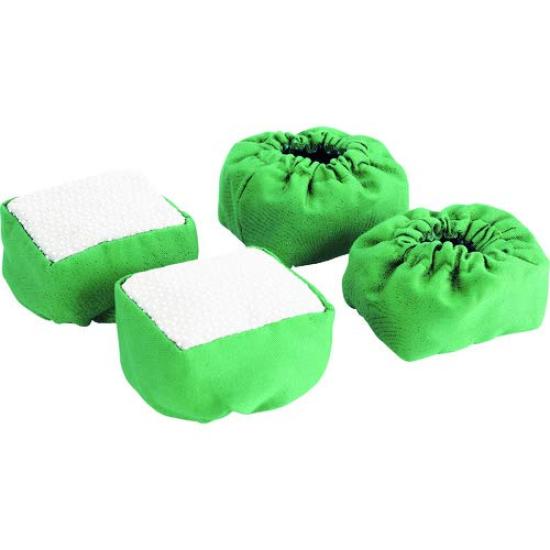 

TRUSCO Stepladder Leg Covers with Pack of Non-Slip Guards, 4, TAC-2 зелёный