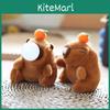 Llavero de Capibara de Peluche Soplando Burbujas con Pelo Corto Suave para Niños y Coleccionistas