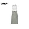 ONLY Women's Spliced Faux Two-Piece Midi Dress