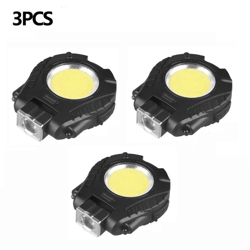 Multifunctional COB Keychain Light with Hand Wave Sensor Portable Clip-on LED Flashlight Hat Headlight for Outdoor Working