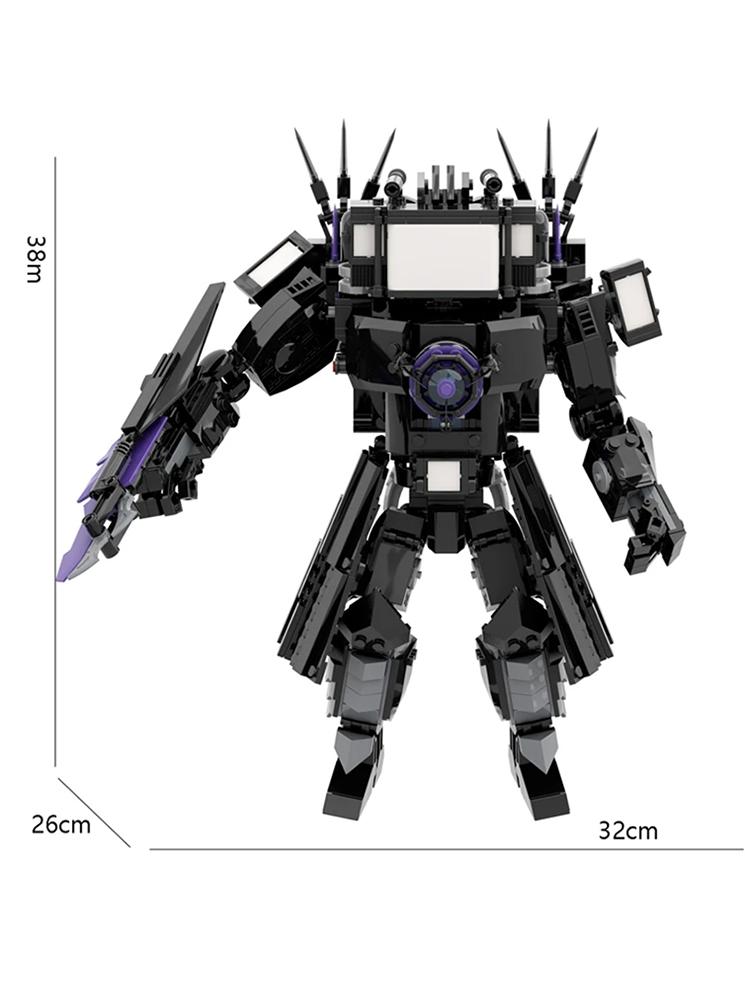 New Skibidi Toileted Titan Clock King 2.0 Building Blocks TVman Speakerman Model Toys for Kid Boys Ideas Gifts Xmas Easter Gift