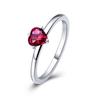 WOSTU 925 Silver Simple Stackable Ring For Women Wedding AAA Zircon Band engagement Rings Size 6 7 8 9 10 Jewelry Gift