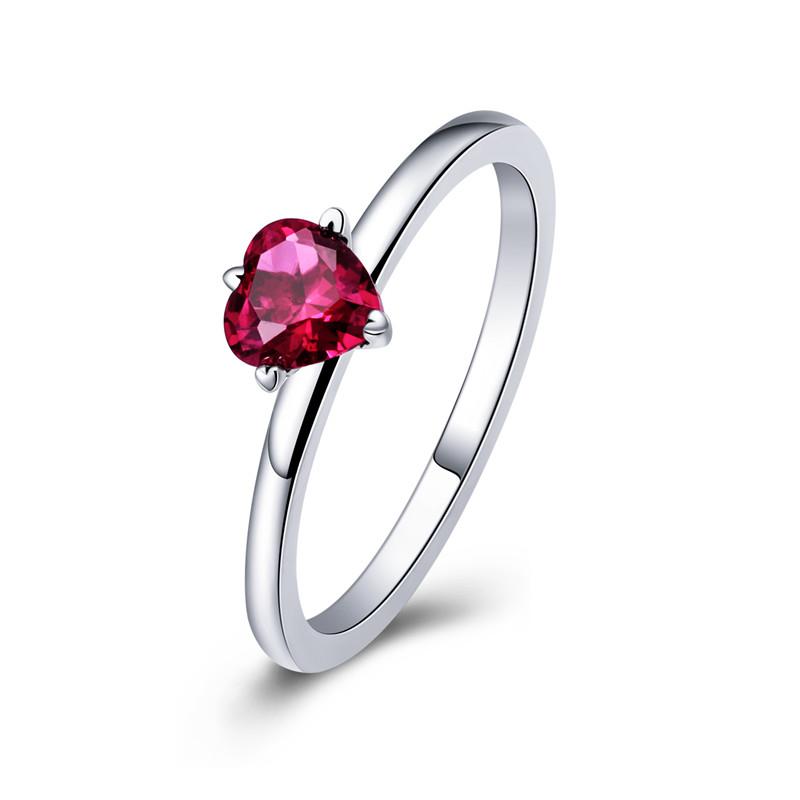WOSTU 925 Silver Simple Stackable Ring For Women Wedding AAA Zircon Band engagement Rings Size 6 7 8 9 10 Jewelry Gift