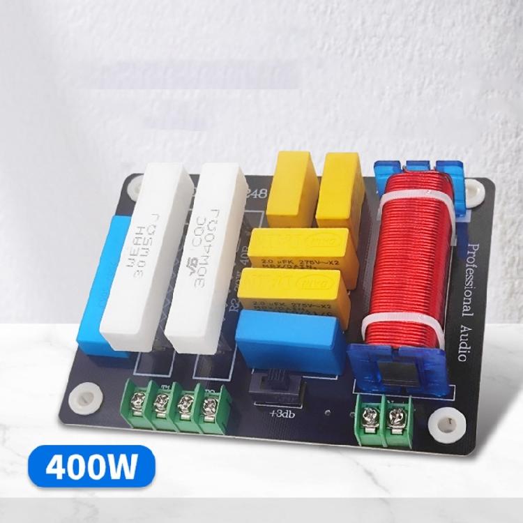 400W 2 Way Frequency Divider Circuit 5200Hz-20kHz Adjustable Frequency Speaker Filter Home Theater Sound Modification