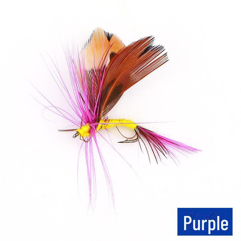 

Приманка Бионическая Бабочка Крючок для Нахлыстовой Рыбалки для Микрорыбы и Молочной Рыбы фиолетовый