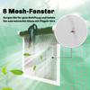 Greenhouse 3 X 2 X 2 M Poly Greenhouse with Roll-Up 2 Zipper Doors & 6 Mesh Windows Support Bars Green