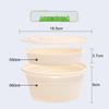 Homeglen Corn Starch Disposable Round Lunch Boxes